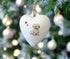 Havanese Fawn Ceramic Heart Bauble